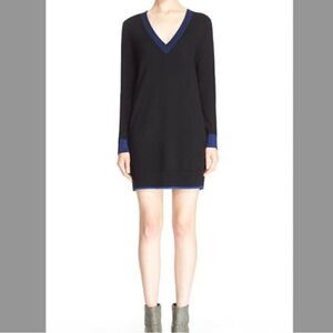 RAG & BONE Jean Kendra V-Neck Sweater Dress Black Size XS